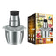 Vegetable and Meat Chopper 700 Watt , 2 Litre - Silver JMK8010 , with Italian technology