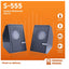 Kisonli multimedia speaker 2.0 - black, Bluetooth S-555