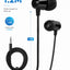 G4 Wired In-Ear Earphones – Clear Stereo Sound Quality, Built-in Microphone for Hands-Free Calls, 1.2m Flat Tangle-Resis