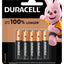 Duracell 8-Piece Superior Nylon Top Closure Type AAA Alkaline Batteries Multicolour