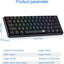 كيبورد جيمنج Redragon K615P-KBS ميكانيكال نحيف جداً أسود
