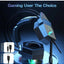 X20 Wired Professional Gaming Headset with Noise Cancelling Microphone , RGB Lighting, 50mm Precision Drivers, 3.5mm con