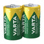 Varta Rechargeable Batteries D (2-Pack, 3000 mAh) - 56720 Ni-Mh - Pre-charged 1.2V