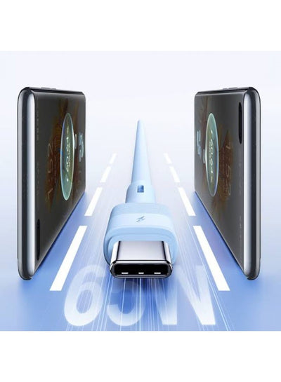 RC-C091 Type-C to Type-C 65W Fast Charging Cable 1M, USB-C Power Delivery Charging and Data Transfer Cable, High Speed U