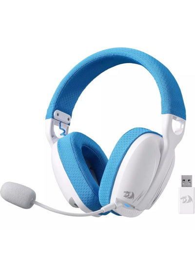 H878 3-Mode Wireless Blue Lighting Gaming Headset - Lightweight - 7.1 Surround Sound - 40MM Drivers - Detachable Microph