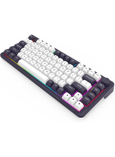 Gaming Keyboard K715 FINKE Custom QMK/VIA , 81 Keys Wireless Programmable Gasket Mechanical Keyboard w/Hot-Swap Socket, 