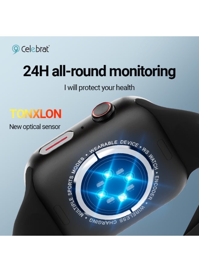 SW-13 Smart Watch with Bluetooth Calling, 2 Interchangeable Watch Bands, Heart Rate & Sleep Monitor, Multi-Sport Fitness