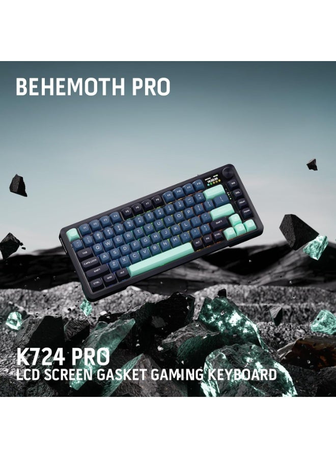 كيبورد جيمنج Redragon K724GBG PRO ميكانيكال بشاشة LCD