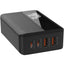 A4808Q 70W Desktop Fast Charger with 2 USB-C PD 3.0 & 2 USB-A QC 4.0 Ports, LED Power Display, Multi-Device Charging Sta