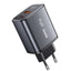 67W GaN Fast Charger with Digital Display U2-AC , Dual Port Type-C & USB Adapter for Laptop, iPhone, and Android