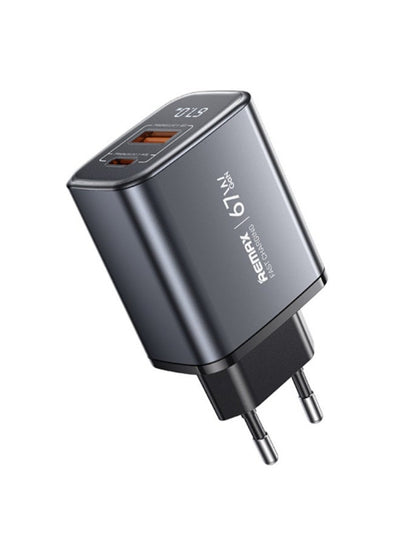 67W GaN Fast Charger with Digital Display U2-AC , Dual Port Type-C & USB Adapter for Laptop, iPhone, and Android