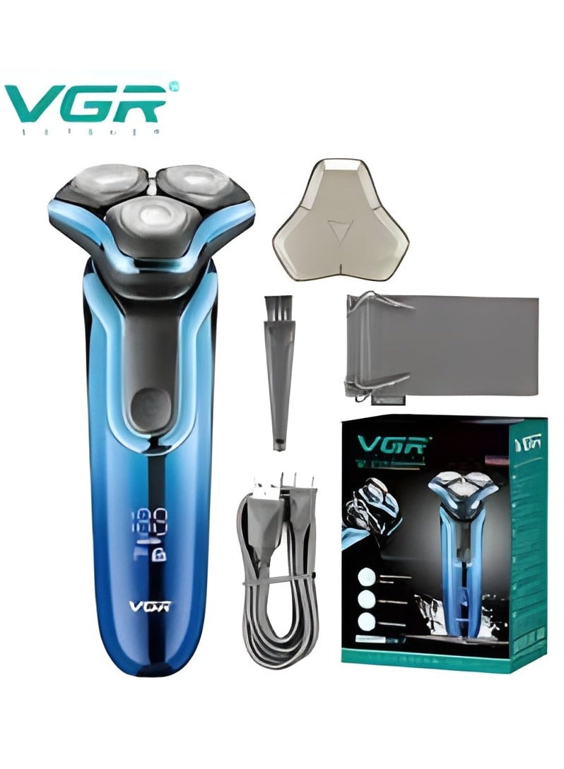 VGR Professional USB Rechargeable Home Functional Reciprocating Shaver, Cleaning brush, Protection cap, USB charging cable, 70M Operating time