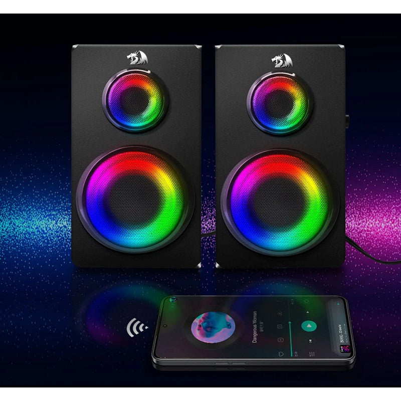 Redragon GS811 2.0 Bluetooth RGB Gaming Speaker