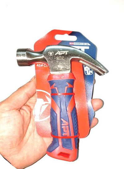 Apt Solid Hammer with 8 Liber Handle and Anti-Slip Rubber Pad & Palm Grip