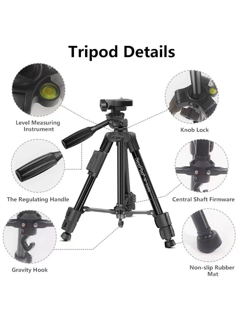 NP-3160S Extendable Handheld Stabilize Stand Selfie Stick Wired Remote Shutter Multifunction Tripod
