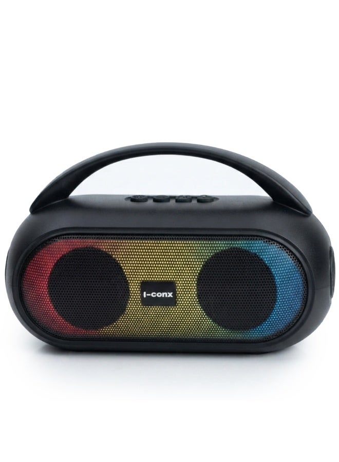 I-511 Portable Wireless Bluetooth Speaker – 8W Stereo Bass Sound, RGB LED Light, USB & TF Card MP3 Player, Rechargeable 