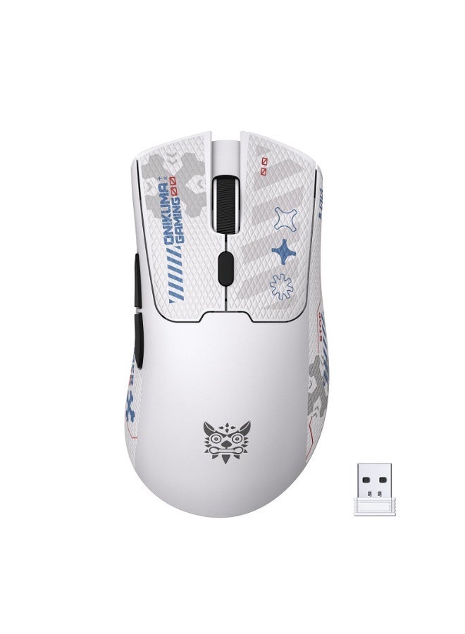 DM01 Tri-Mode Wireless Gaming Mouse with 12800 DPI, 50H Battery Life, 1000Hz Polling Rate, 2.4GHz Wireless, Bluetooth an