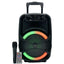 سبيكر كاريوكي Platinum AH-802 مقاس 8 إنش قوة 10W RMS إضاءة LED ديناميك أسود