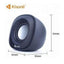 Kisonli Wired USB Stereo Speakers (3W) - 3.5mm (Black - Blue) V350