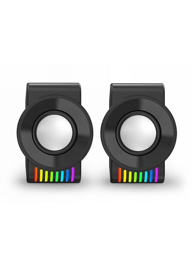 سبيكر REDRAGON GS514 KAGE RGB ستيريو 2.0 USB منفذ 3.5mm أسود