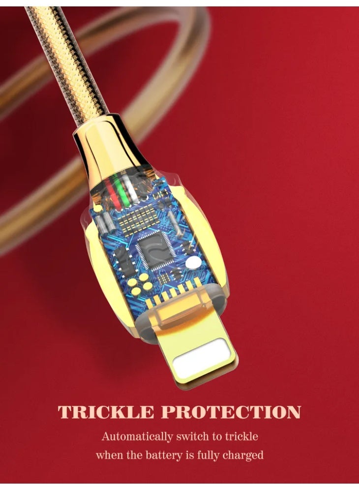 Lightning Fast Charging Data Cable 30W High-Speed Charging And Data Transfer Cable With Pure Copper Core Durable PVC Con