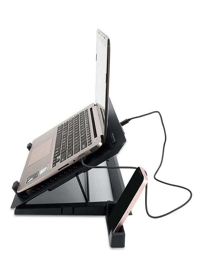 Gcp500 Ivy Laptop Cooler - Support UP To 17 Inch - 2 USB Port - Fan Speed Control - Aluminum Panel Faster Cooler - RGB L