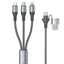 Earldom EC-IMC032 5-in-1 120W Fast Charging Cable with USB & USB-C Inputs, USB-C, Lightning & Micro USB Outputs, Metal B
