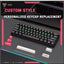G55 RGB Wired Mechanical Gaming Keyboard with 61 Keys, Compact Layout, Customizable RGB Backlit, Anti-Ghosting, Windows 