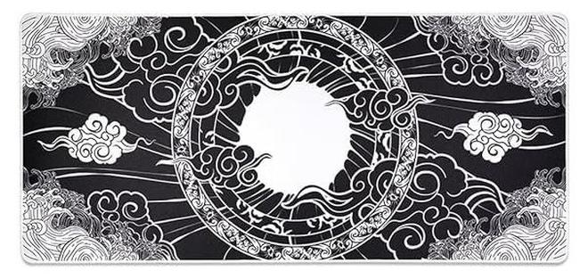 وسادة ماوس الألعاب مقاس - phangkey amaterasu - 70X30 سم - حواف مخيطة قاعدة مطاطية مضادة للانزلاق - مُحسّنة لجميع حساسيات