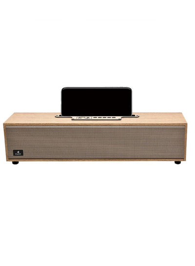 Kisonli Bluetooth Soundbar Speaker 10W – 1200mAh – FM /AUX / TF card / USB | Model G11B | Brown Wood