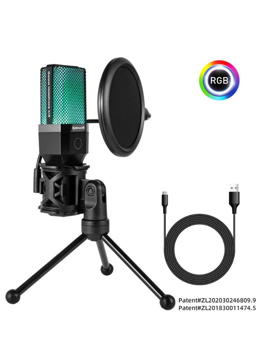 ميكروفون جيمنج Redragon GM212 للبث بإضاءة RGB