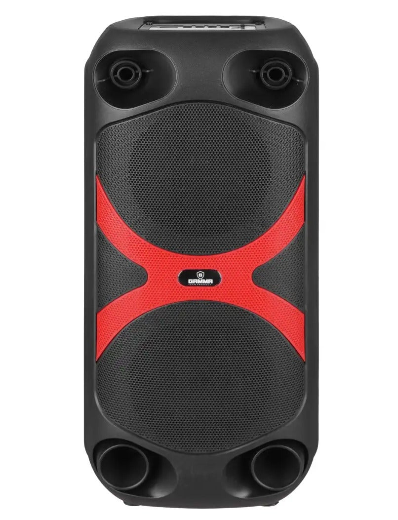 GT-443 Portable Bluetooth Speaker, Dual 4-Inch Wireless Party Speaker, 10W Powerful Sound, 1200mAh Rechargeable Battery,