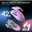 K1NG M724 Wired Gaming Mouse, 42G Ultra-Light 12,400 Max DPI Optical Gaming Mouse with 5 Programmable Buttons, Ergonomic