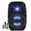 سبيكر كاريوكي Platinum AH-601 مقاس 6.5 إنش قوة 10W RMS إضاءة LED أسود
