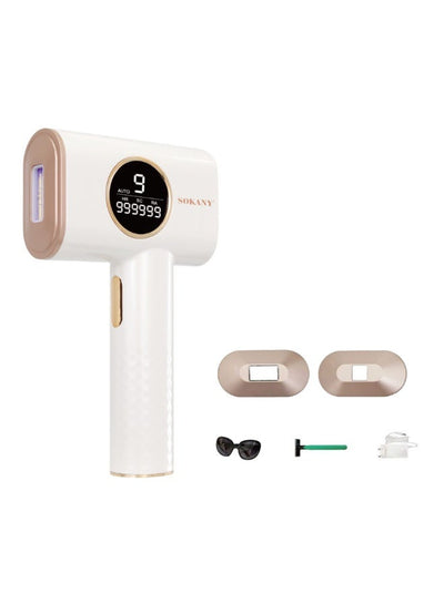 SK-17028 3-in-1 IPL Hair Removal Device for Women, 999,999 Flash Hair Remover with 9 Adjustable Levels, 3 Interchangeabl