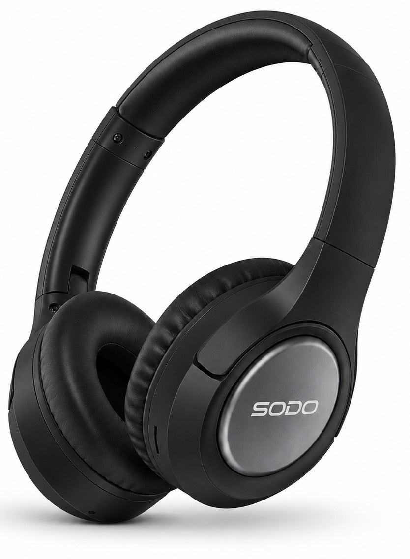سماعة وايرلس SODO SD-1020 درايفر 40mm منفذ Type-C أسود
