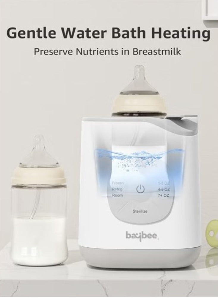 Baybee 10 in 1 Baby Bottle Warmer & Sterilizer | Electric Baby Food,Water & Milk Heater & Defrost with Manual Temperature Adjustment & Single Bottle | Baby Feeding Bottle Sterilizer