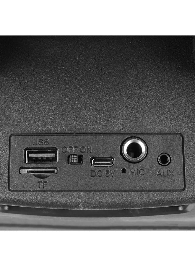 GT-442 Portable Bluetooth Speaker, Dual 4-Inch Wireless Party Speaker, 10W Powerful Stereo Sound, 1200mAh Rechargeable B