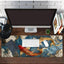 Long Gaming Mouse Pad Extended Anime Large Desk Pad with Non-Slip Base Full Keyboard Mat with Stitched Edges for Gaming 