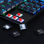 REDRAGON K621 Horus TKL RGB Gaming Wireless Mechanical Keyboard, Low Profile Red Switches (Black)