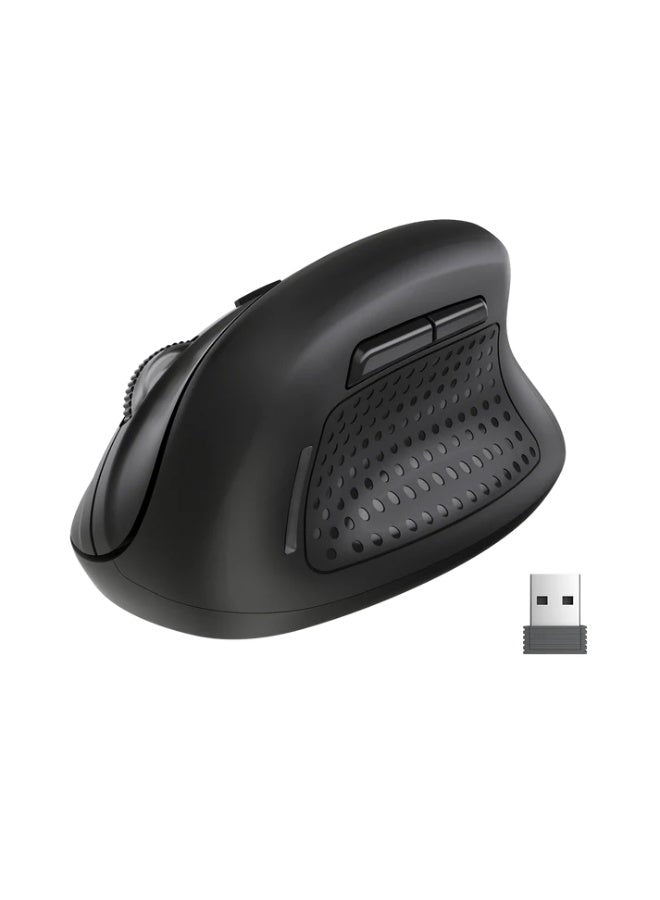 ماوس عمودي Redragon BM-4033 Wireless بتصميم صحي مريح أسود