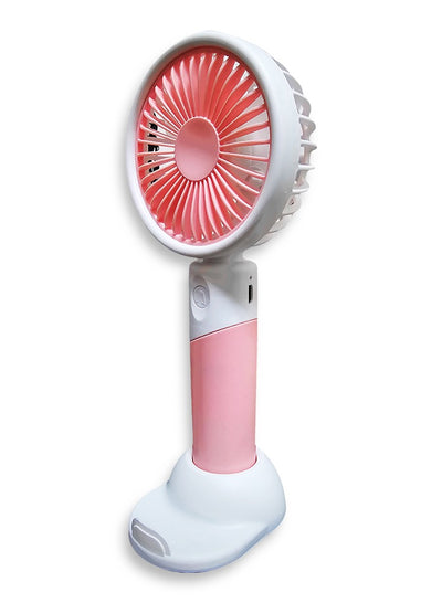 Portable Mini Fan USB Rechargeable Cute 2.5W Small Electric Fan For School ( Pink )