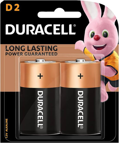 Duracell 2-Piece D-2 High Powered Battery Set Black/Brown