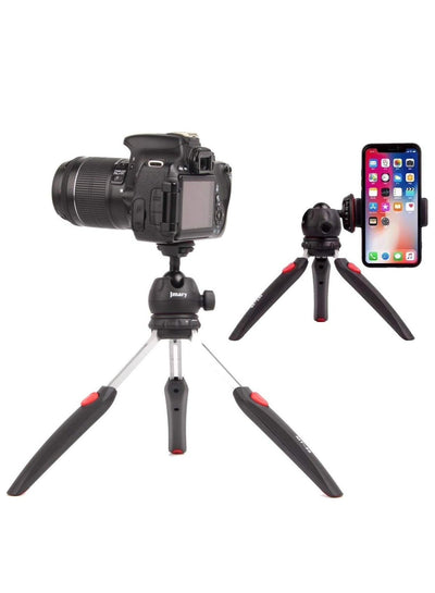 Mini Portable Table Top Tripod Stand MT-35 with 360° Adjustable Aluminum Ball Head, Extendable Foldable Legs, Universal 