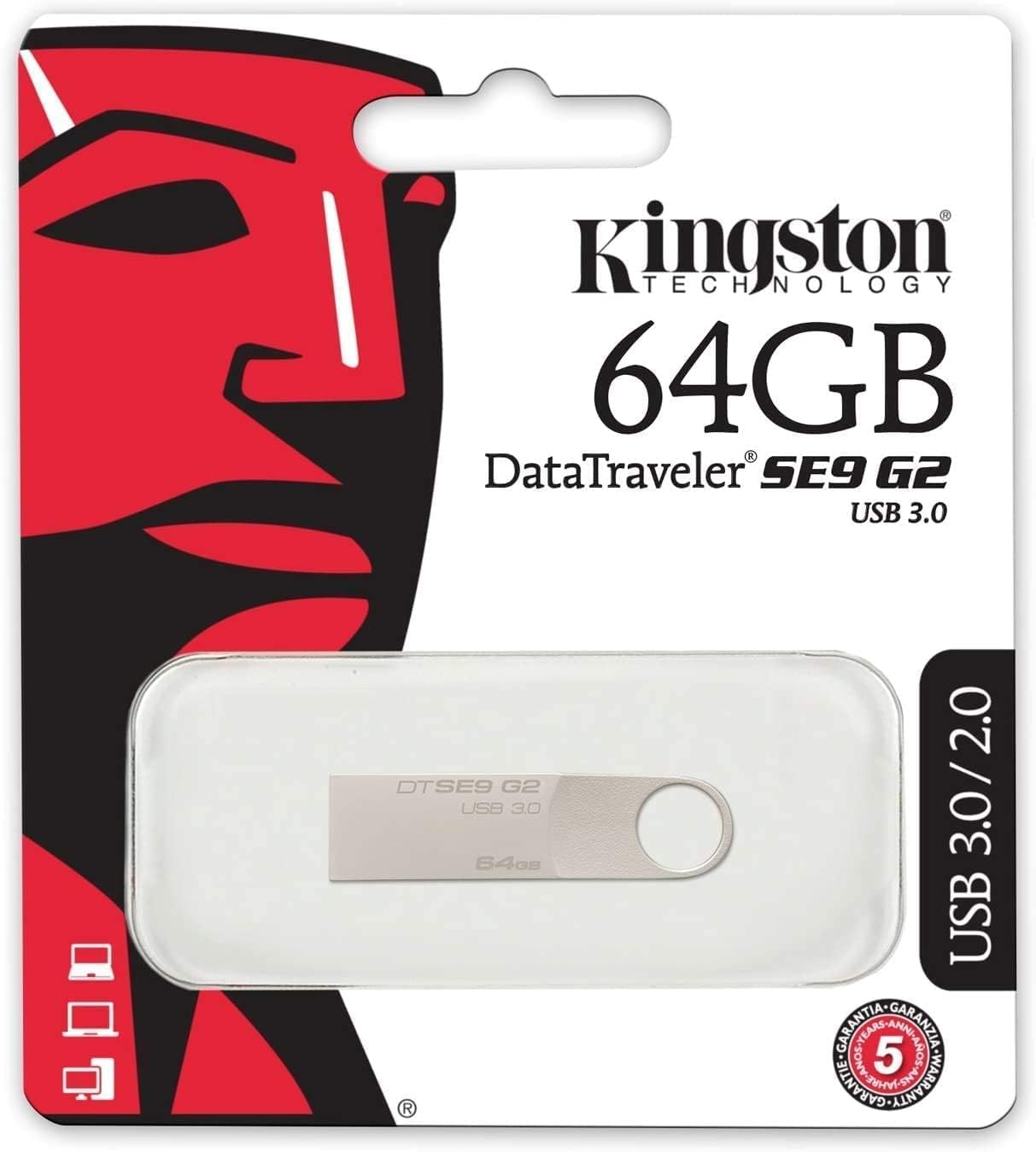 Kingston 64GB DataTraveler SE9 G2 USB 3.0 Flash Drive