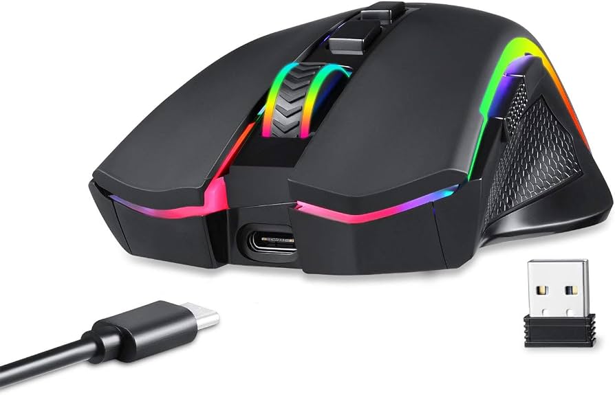 Redragon M602 Griffin Wireless Gaming Mouse 7200 DPI RGB Black