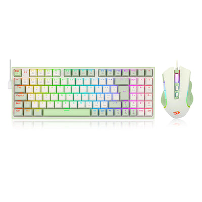 Redragon S134 Winter Edition Gaming Combo 94% Mechanical Keyboard and Mouse Multicolour