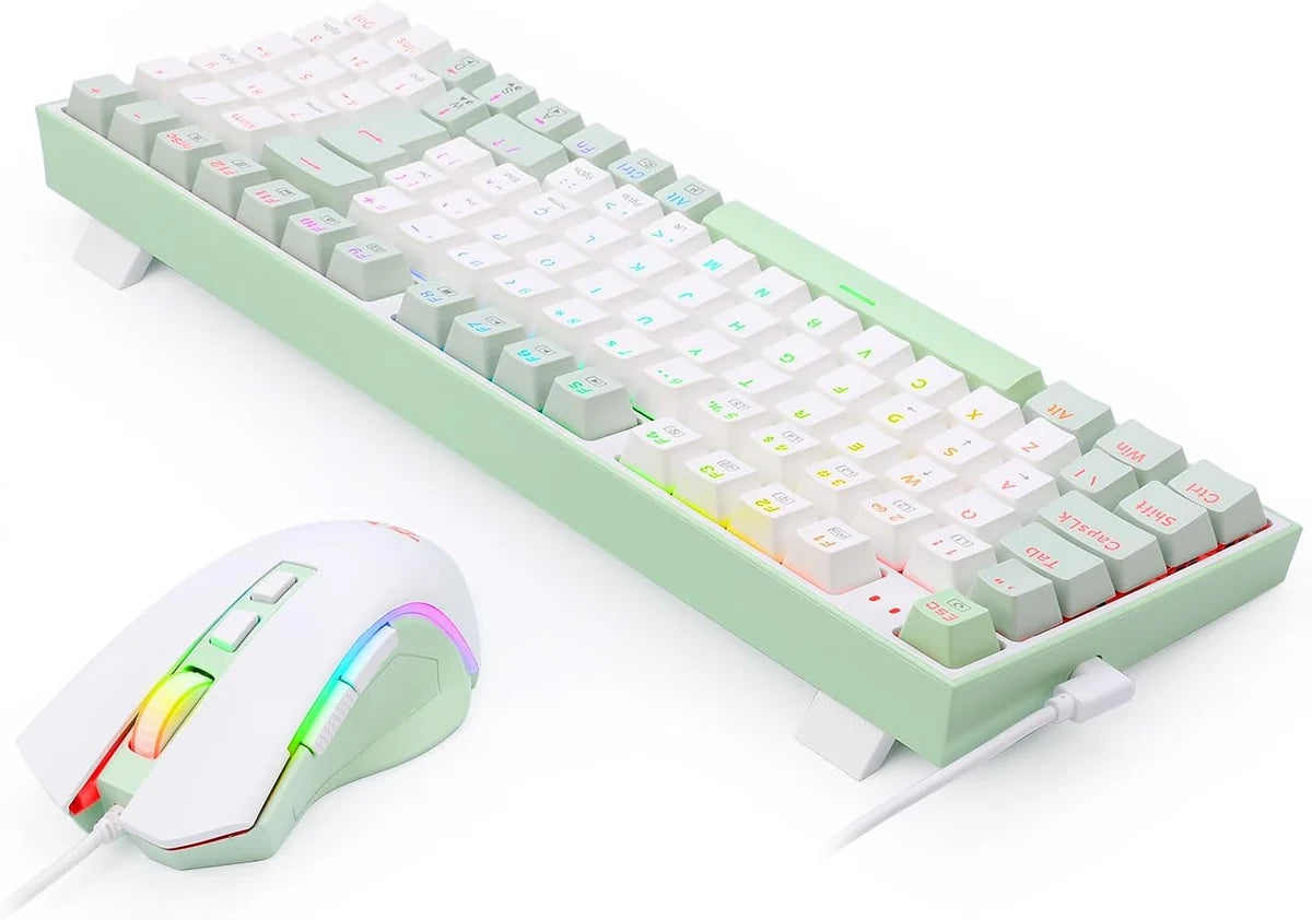 Redragon S134 Winter Edition Gaming Combo 94% Mechanical Keyboard and Mouse Multicolour