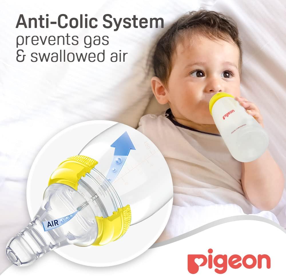 pigeon Plastic Feeding Bottle, 200ml - Assorted