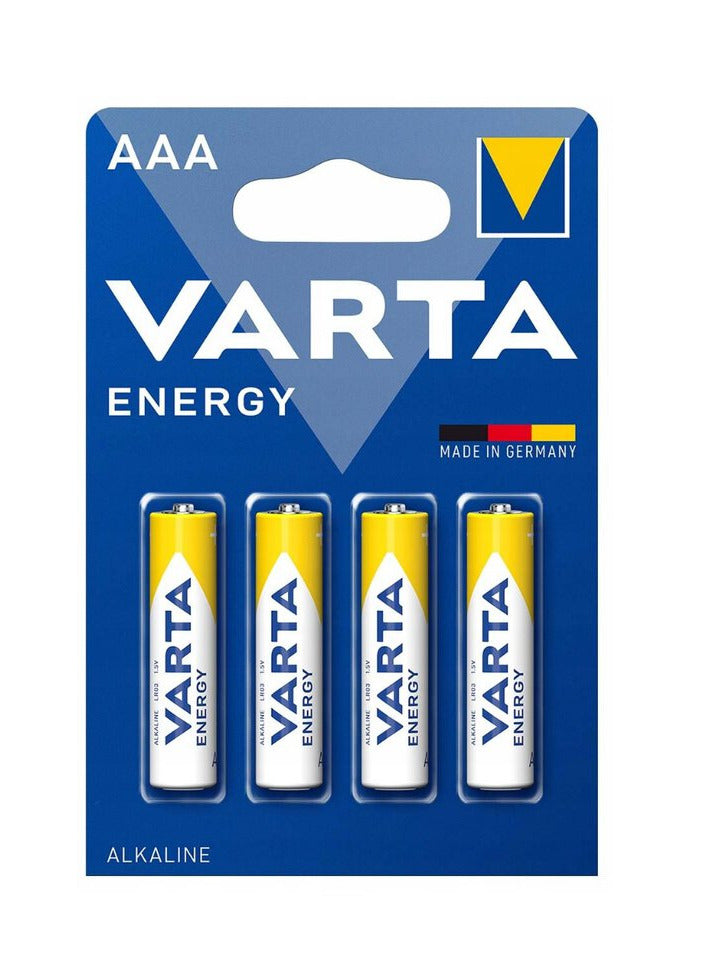 VARTA Energy AAA Micro LR03 Alkaline Battery (4-pack)